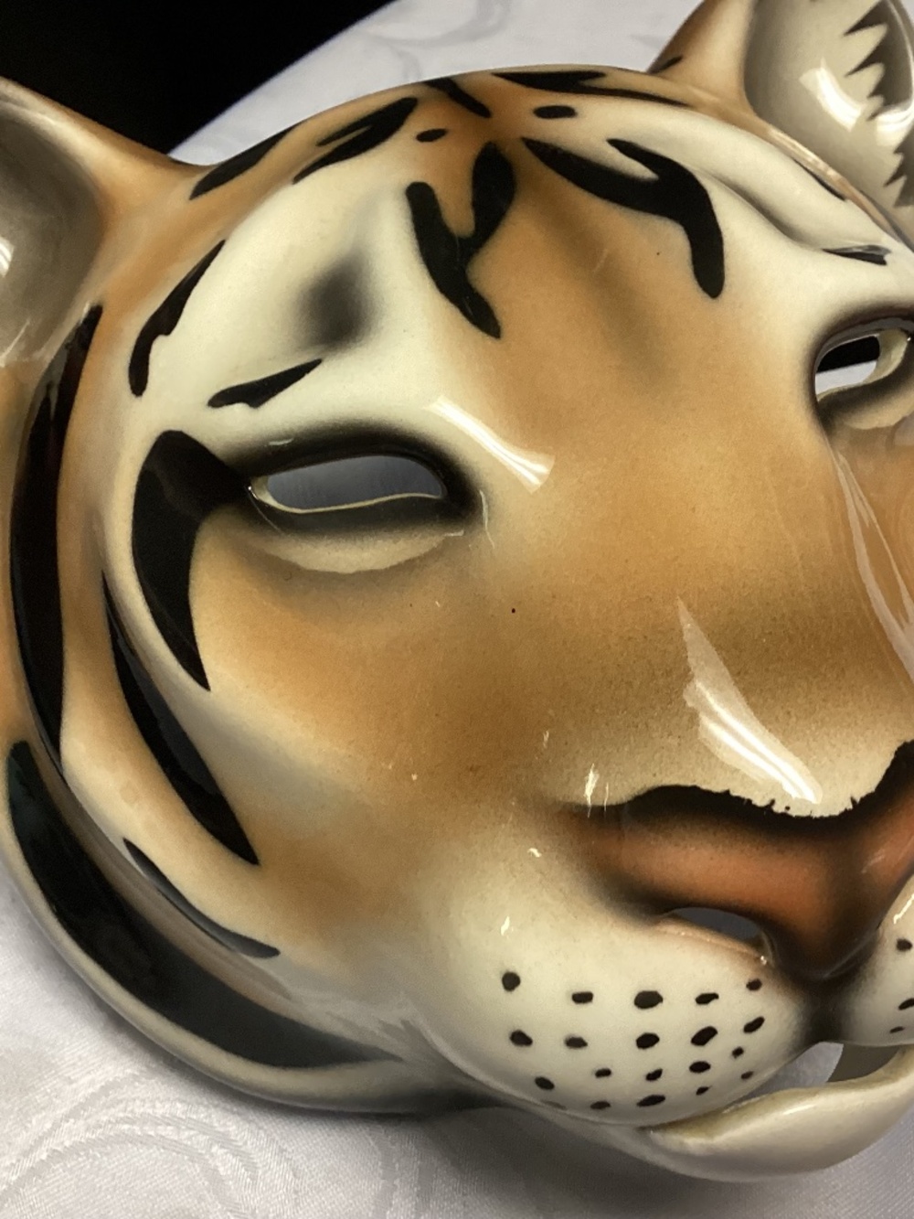 Ceramic Tigermask signed it’s absolutely gorgeous. Must see ready to hang right